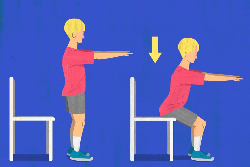 sit to stand - pediatric physiotherapy